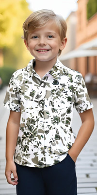 Sparrow ENTERPRISE Boys Printed Party Multicolor Shirt