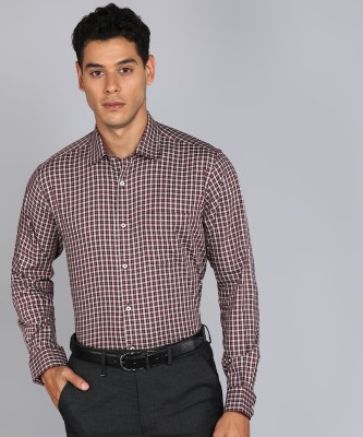 VAN HEUSEN Men Checkered Formal Multicolor Shirt