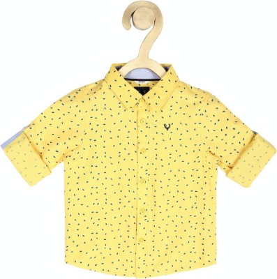 Allen Solly Boys Printed Casual Yellow Shirt