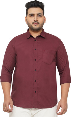 rajtraders Men Solid Formal Maroon Shirt