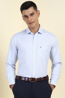 Allen Solly Men Checkered Formal White Shirt
