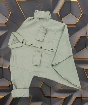 COOL BOY Men Solid Casual Light Green Shirt