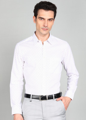 LOUIS PHILIPPE Men Printed Formal White Shirt