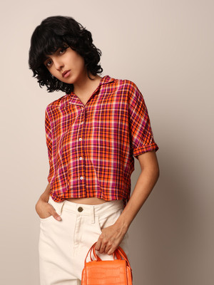 ONLY Women Checkered Casual Multicolor Shirt