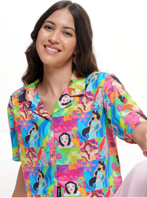 Tokyo Talkies Women Printed Casual Multicolor Shirt