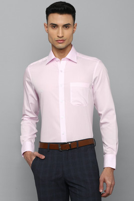 LOUIS PHILIPPE Men Solid Formal Pink Shirt