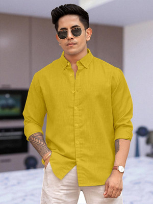 Yanthhi Men Solid Casual Multicolor Shirt