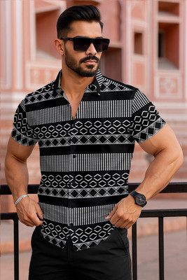 PRAMUKH ENTERPRIASE Men Dyed/Ombre Casual Black Shirt