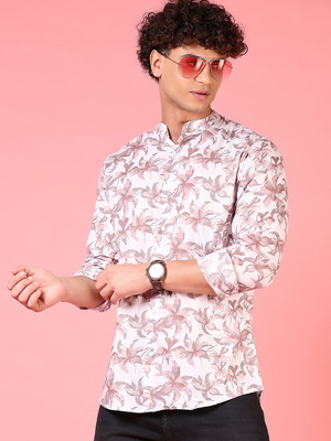 V-MART Men Printed Casual Purple Shirt