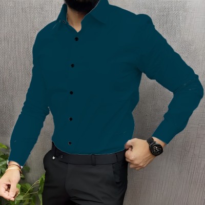 JEMI ENTERPRISE Men Solid Formal Blue, Multicolor Shirt