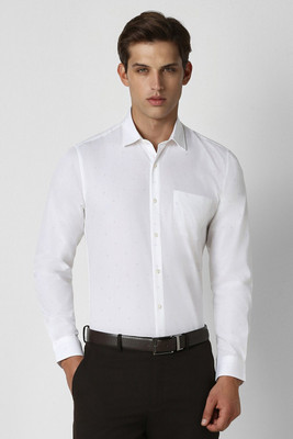 PETER ENGLAND Men Printed Formal White Shirt