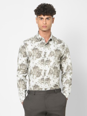 The collection Men Printed Casual Cream Shirt