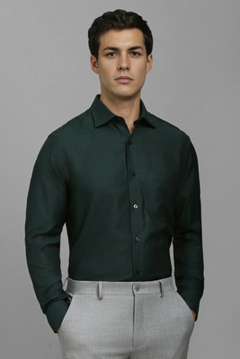 LOUIS PHILIPPE Men Printed Formal Green Shirt