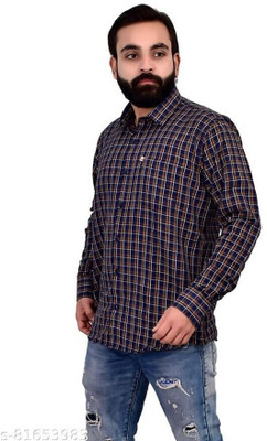 Shreyash Textiles Fab Men Checkered Casual Multicolor Shirt
