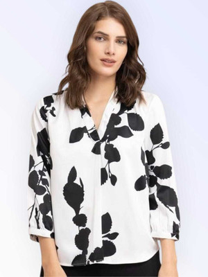 KAUTAQI Women Printed Casual Multicolor Shirt