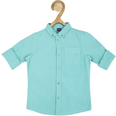 PETER ENGLAND Boys Solid Casual Blue Shirt