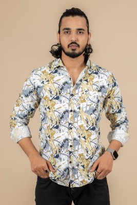 Sudan Men Floral Print Party Multicolor Shirt