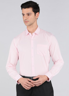 PETER ENGLAND Men Solid Formal Pink Shirt