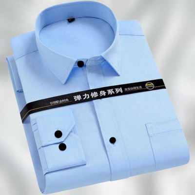 Typetron Fashion Men Solid Formal Light Blue Shirt