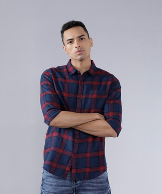 HIGHLANDER Men Checkered Casual Multicolor Shirt
