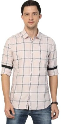 Classic Polo Men Solid Casual Pink Shirt