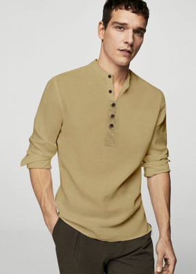 ALVIN ENTERPRISE Men Solid Casual Blue, White Shirt