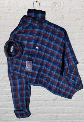 VK WINTER WEAR Men Checkered Casual Brown Shirt