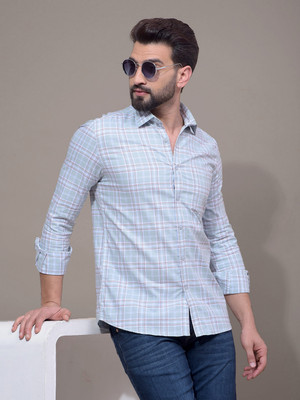 CRIMSOUNE CLUB Men Checkered Casual Multicolor Shirt