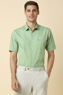 Allen Solly Men Printed Formal Green Shirt