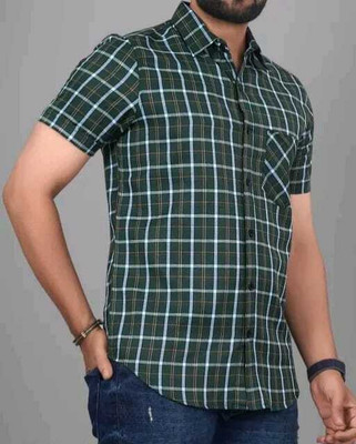 MANNFashion Men Checkered Casual Multicolor Shirt