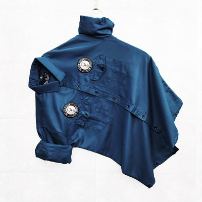 Lonexo Men Solid Casual Blue Shirt