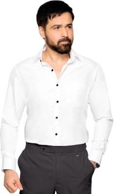 SwchSTYLE Men Solid Formal White Shirt