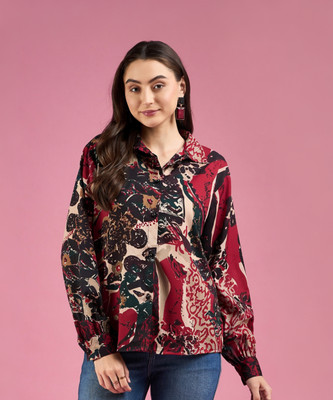 Dressberry Women Printed Casual Multicolor Shirt
