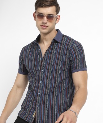 CAMPUS SUTRA Men Striped Casual Multicolor Shirt