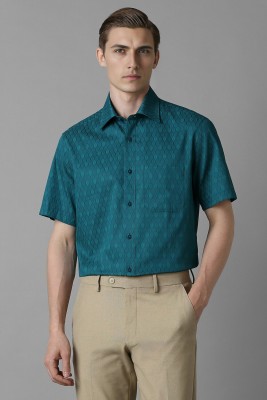 LOUIS PHILIPPE Men Printed Formal Green Shirt