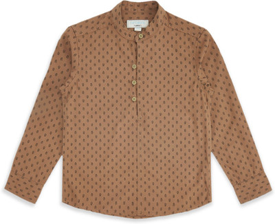 Pantaloons Junior Boys Printed Casual Brown Shirt