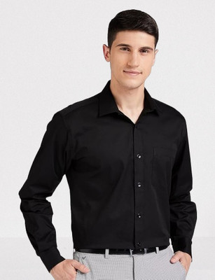ALVIN ENTERPRISE Men Solid Casual Black Shirt