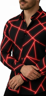 Divybhav Men Printed Casual Red Shirt