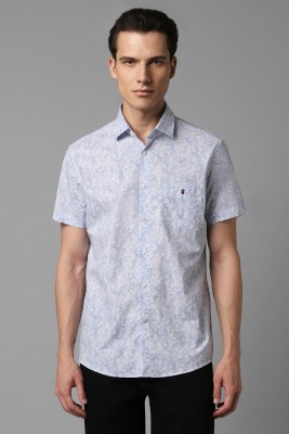 LOUIS PHILIPPE Men Printed Casual Light Blue, White Shirt