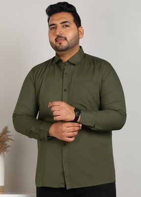Sztori Men Solid Casual Green Shirt