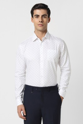 VAN HEUSEN Men Printed Formal Black, White Shirt