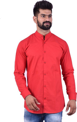 Lee Cross Men Solid Casual Red Shirt