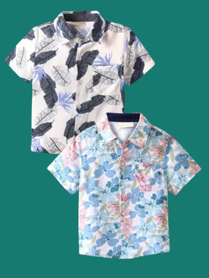 KILLER Boys Printed, Floral Print Casual Multicolor Shirt(Pack of 2)