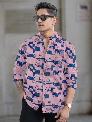 Jicott Men Printed Casual Multicolor Shirt