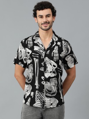 KOTTY Men Printed Casual Multicolor Shirt