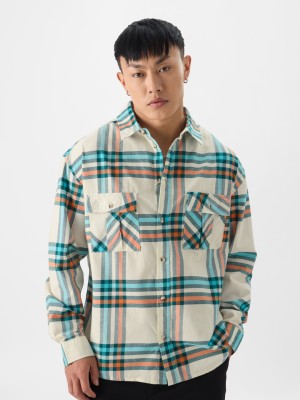 The Souled Store Men Checkered Casual Multicolor Shirt