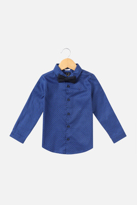Allen Solly Boys Printed Casual Blue Shirt