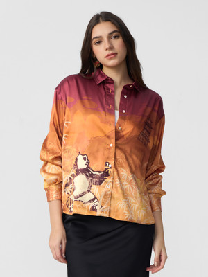 The Souled Store Women Printed Casual Multicolor Shirt