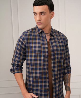 KETCH Men Checkered Casual Multicolor Shirt