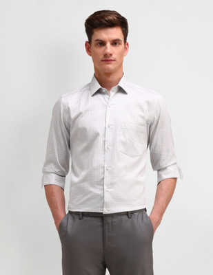 ARROW Men Printed Casual Blue Shirt